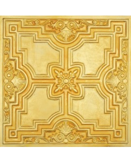 Drop in Ceiling tiles Faux Tin golden color PL16 pack of 10pcs