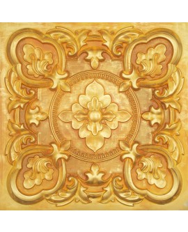 Artistic 3D ceiling tile, Metalize wall panels, golden color PL30 pack of 10pcs