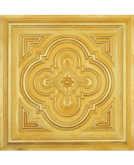 embossed Ceiling tiles Faux Tin golden color PL36 pack of 10pcs