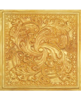 PVC Ceiling tiles Faux tin golden color PL62 10pcs/lot