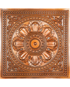Drop in ceiling tile, Interior decorative panel Archaic copper color PL17 pack of 10pcs