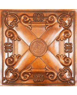 Aged Ceiling Panels, Decorative tin wall tile, Archaic copper color PL22 pack of 10pcs