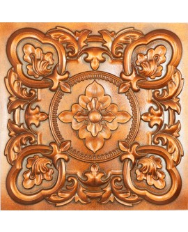 Distress Tin Ceiling Tiles, Suspended Wall Panels, Archaic copper color PL30 pack of 10pcs