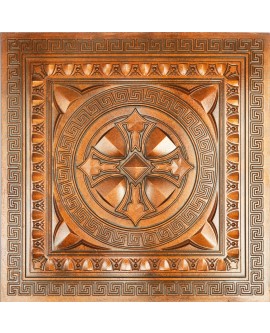 Faux Tin ceiling tiles archaic copper color PL01 pack of 10pcs