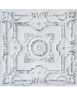 Embellished ceil tile, Victoria style ceiling tiles, Distress crack white black color PL29 pack of 10pcs