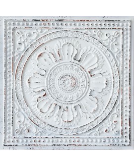 suspended Ceiling tiles Faux Tin distress crack white black color PL17 pack of 10pcs