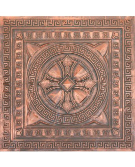 Faux Tin ceiling tiles Rustic copper color PL01 pack of 10pcs