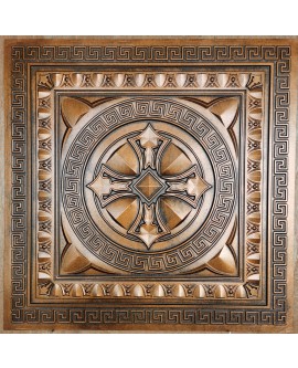 Faux Tin ceiling tiles archaic copper color PL01 pack of 10pcs