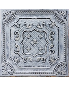 Faux Tin ceiling tiles weathering black white color PL04 pack of 10pcs