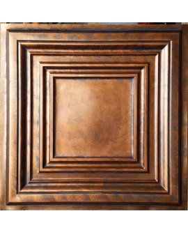 Faux Tin ceiling tiles archaic copper color PL05 pack of 10pcs