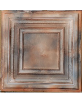 Plastic Ceiling tiles Faux tin washed brown color PL05 10pcs/lot