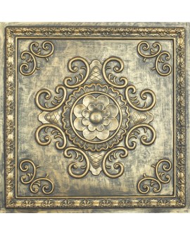 Faux Tin ceiling tiles ancient gold color PL08 pack of 10pcs