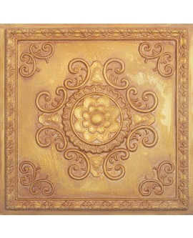 glue up ceiling tiles, interior decorative panel, Vintage brown gold color PL08 pack of 10pcs