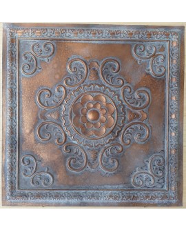 Ceiling tiles Faux Tin vintage painted weathering copper color PL08 10pcs/lot