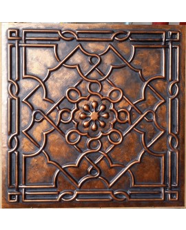 Faux Tin ceiling tiles archaic copper color PL09 pack of 10pcs