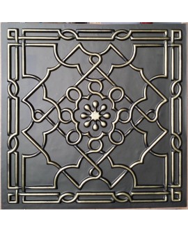 Faux Tin ceiling tiles Classic aged bronze color PL09 pack of 10pcs