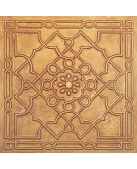 Reclaimed tin ceiling, Decorative wall panels, Vintage brown gold color PL09 pack of 10pcs