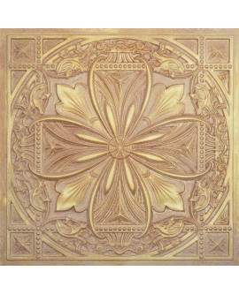 Aged Ceiling Tiles, Drop in ceiling panels, Vintage brown gold color PL10 pack of 10pcs