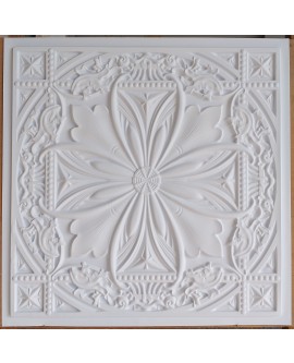 Faux Tin ceiling tiles White matt color PL10 pack of 10pcs