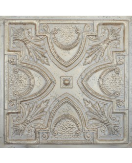 Vinyl ceiling tiles, Embossed wall panels, Distress crack champagne gold color PL11 pack of 10pcs
