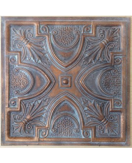 Ceiling tiles Faux Tin vintage painted weathering copper color PL11 10pcs/lot