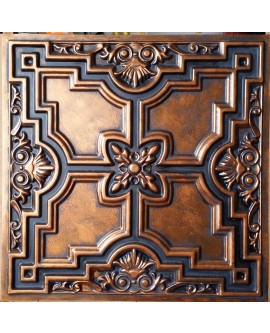 Faux Tin ceiling tiles archaic copper color PL16 pack of 10pcs
