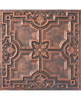 Faux Tin ceiling tiles Rustic copper color PL16 pack of 10pcs