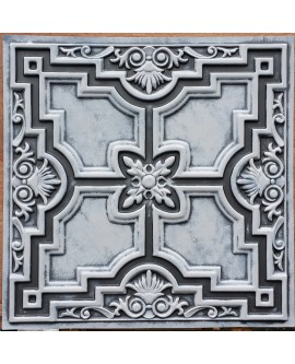 Faux Tin ceiling tiles weather black white PL16 pack of 10pcs