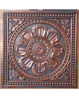 Faux Tin ceiling tiles Rustic copper color PL17 pack of 10pcs