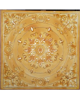 Old ceiling tiles Faux tin paint yellow gold color PL18 pack of 10pcs