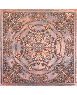 Faux Tin ceiling tiles Rustic copper color PL18 pack of 10pcs