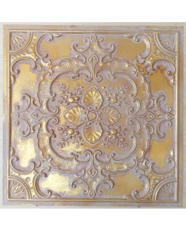 Ceiling tiles Faux painted vintage brown gold color PL19 10pc/lot