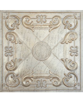 plastic ceiling tiles, aged ceiling panels, Distress crack champagne gold color PL22 pack of 10pcs