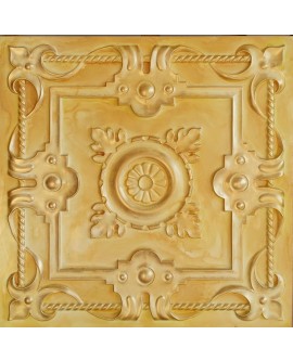 PVC Ceiling tiles Faux Tin golden color PL29 pack of 10pc