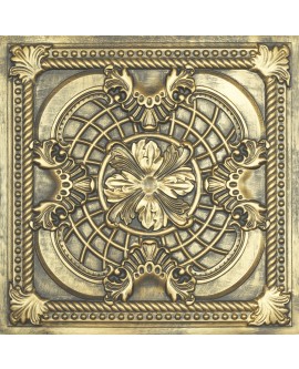 suspended Ceiling tiles Faux Tin Ancient gold color PL31 pack of 10pcs