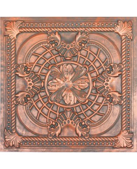suspended Ceiling tiles Faux Tin Rustic copper color PL31 pack of 10pcs