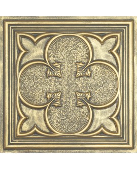 suspended Ceiling tiles Faux Tin ancient gold color PL35 pack of 10pcs