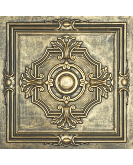 suspended Ceiling tiles Faux Tin ancient gold color PL38 pack of 10pcs
