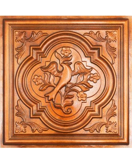 Chalk painted ceiling tiles, Embossed wall panels, Archaic copper color PL39 pack of 10pcs