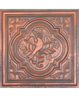 Ceiling tiles Faux paint Rustic copper color PL39 pack of 10pcs
