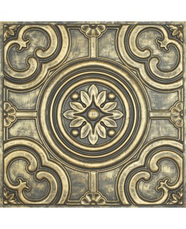 Faux Tin ceiling tiles ancient gold color PL50 pack of 10pcs