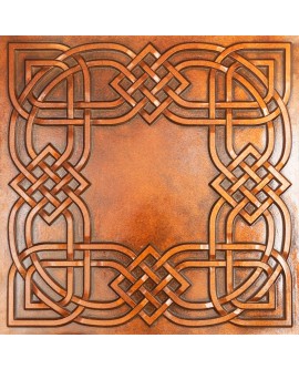 Drop in ceiling panels, Emboss interior wall panel, Archaic copper color PL61 pack of 10pcs