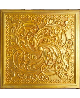 PVC Ceiling tiles Faux tin golden color PL62 10pcs/lot
