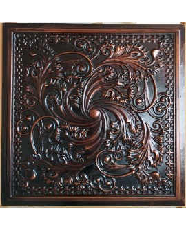 Plastic Ceiling tiles Faux tin palaeo copper color PL62 10pcs/lot