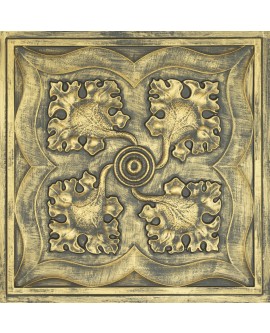 Drop in Ceiling tiles Faux Tin ancient gold color PL64 pack of 10pcs