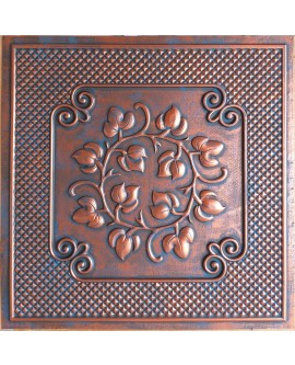 2x2 Ceiling tiles Faux Tin rustic copper color PL66 10pcs/lot