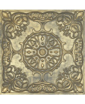 Chalk painted ceiling tiles, interior decorative panel, ancient gold color PL71 pack of 10pcs