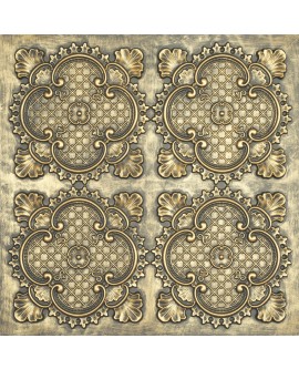 Used Tin Ceiling Tiles, Easy to Install PVC Panels, ancient gold color PL80 pack of 10pcs