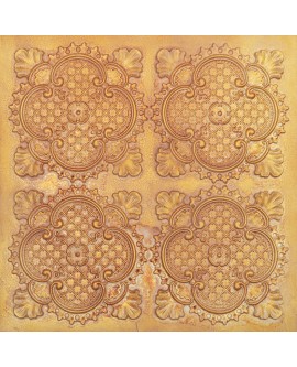 PVC ceiling tile, Decorative tin wall tile, Vintage brown gold color PL80 pack of 10pcs