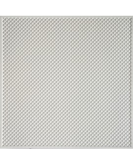 Pressed Tin Ceiling Tile, Decorative 3D panels, White matte color PL20 pack of 10pcs